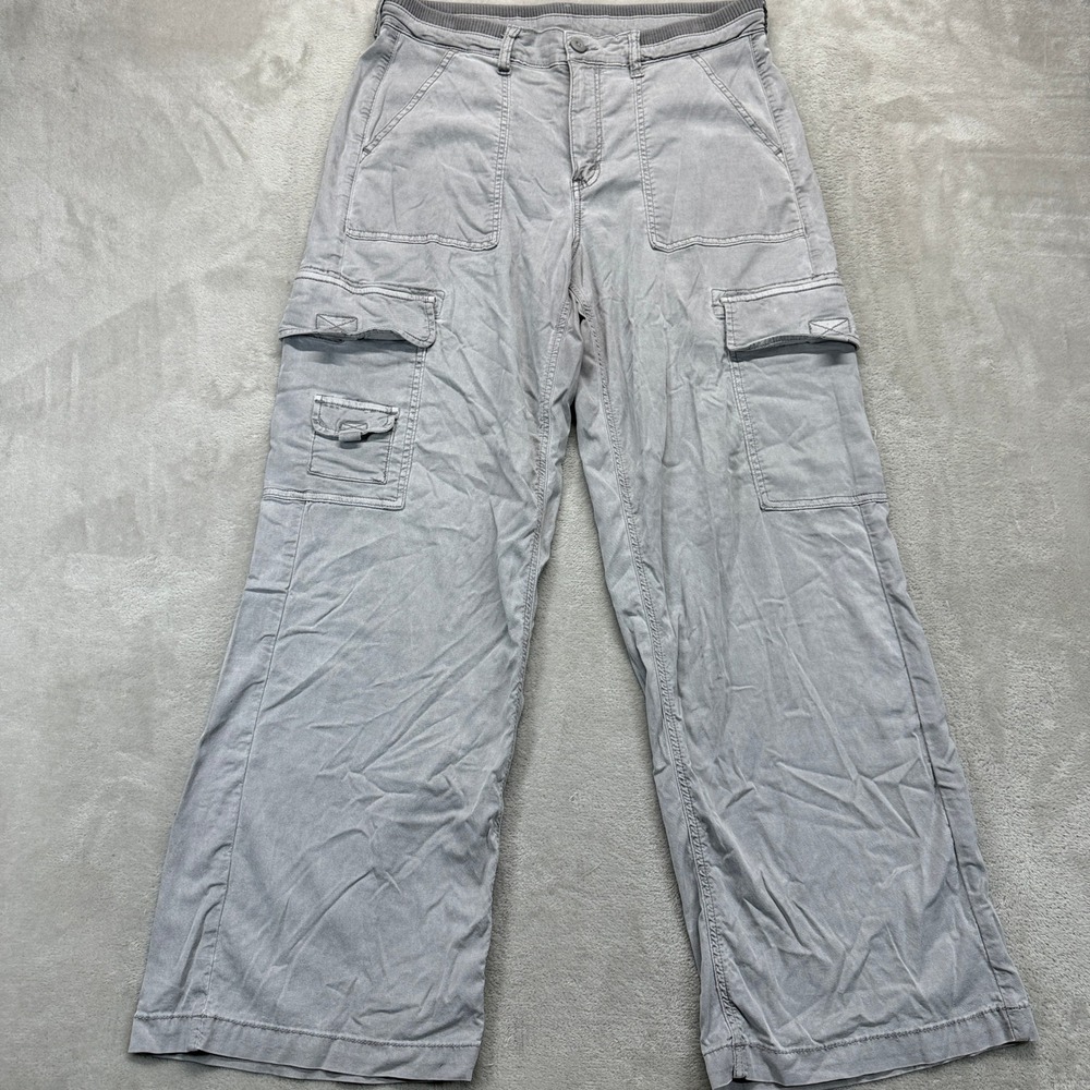 American Eagle Pants‎ Women's 10 Reg Gray Baggy Utility Cargo Streetwear Trouser